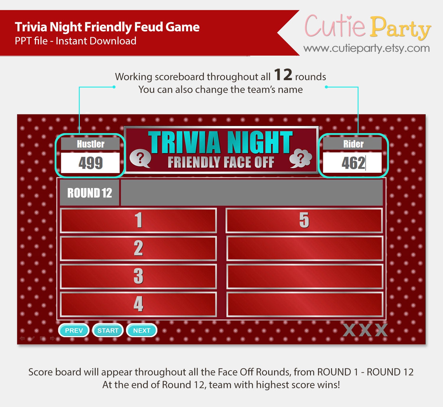 Trivia Night Friendly Feud Game Virtual Party Trivia Virtual Etsy