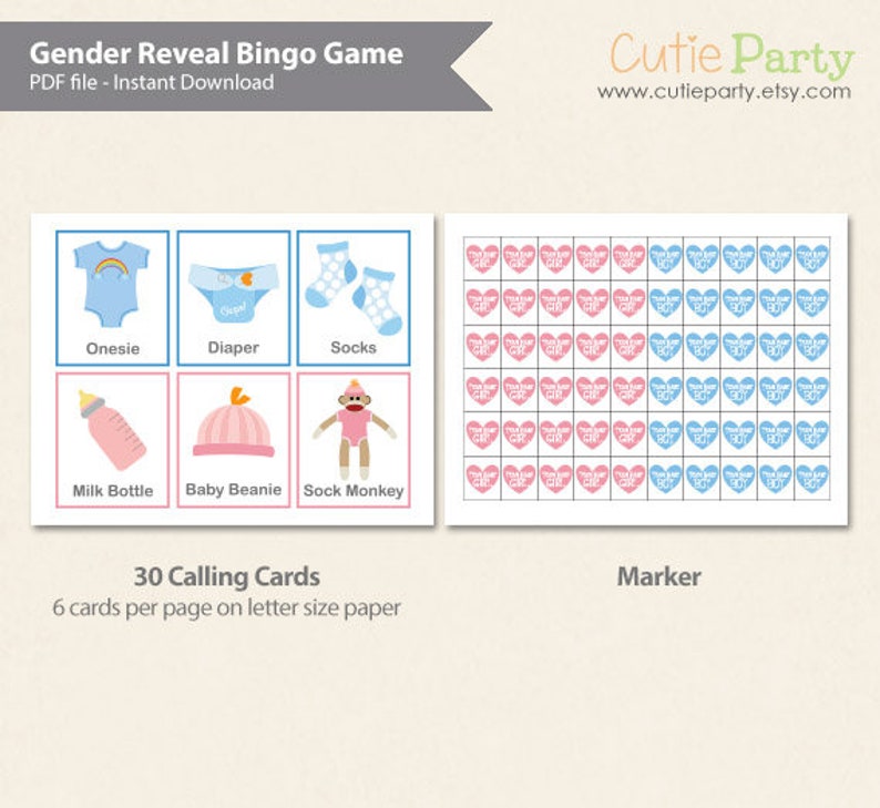 HEZNZXQ Bear Baby Shower Bingo Party Game Cards Moon And Stars Themed