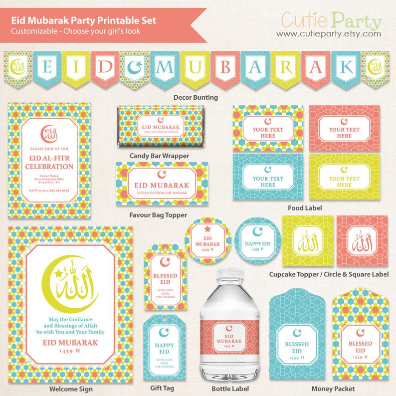 Eid Mubarak Ramadan Printable Decorations