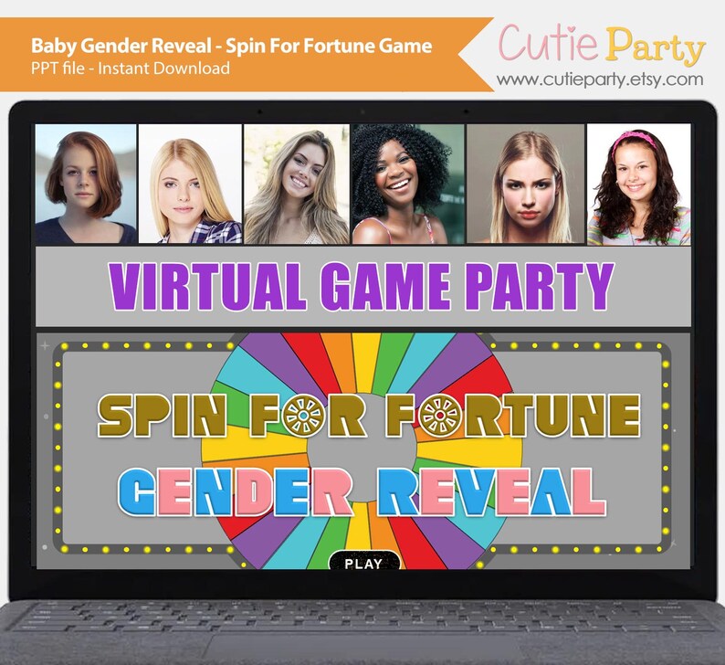 Wheel of Baby Shower Gender Reveal Wheel Fortune Boy Girl Etsy France