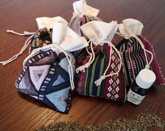 Lavender Sachets in super cute Boho bags.