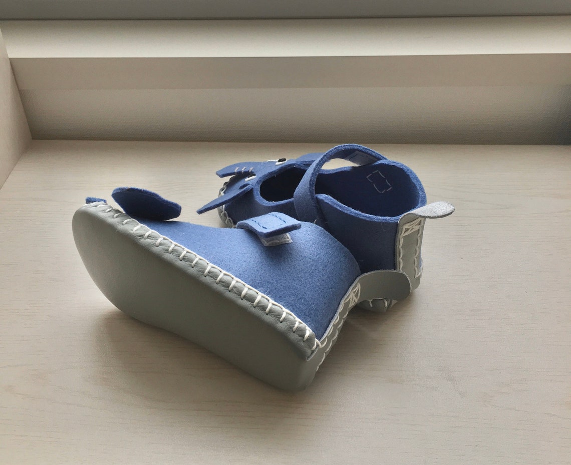 Elephant Felt Shoes for Toddler Baby Boy / Girl Leather and Etsy