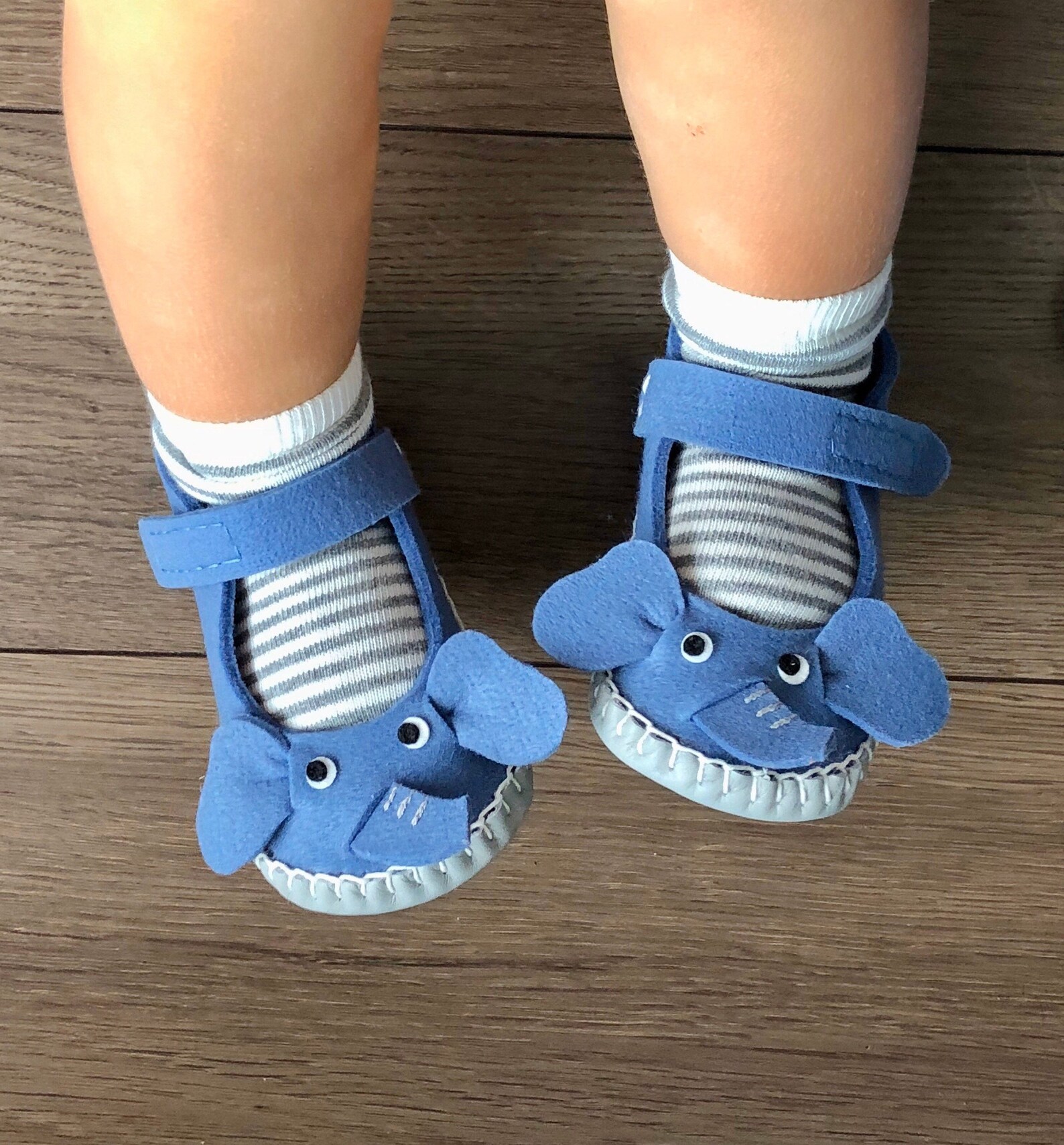 Elephant Felt Shoes for Toddler Baby Boy / Girl Leather and Etsy
