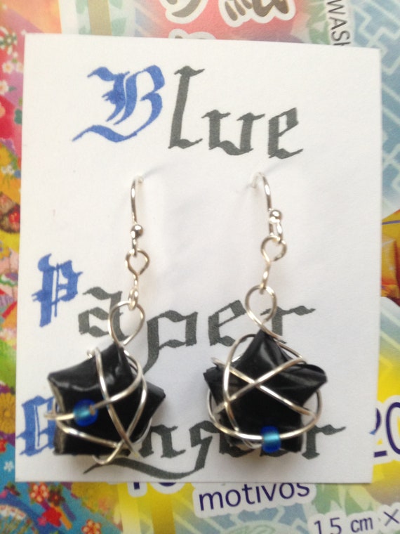 ピアス Star Orbit Earrings Star Orbit Origami Earrings - Etsy