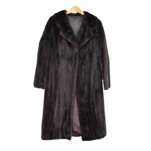 American Mink Coat - Rare American Mink - Rare Quality Mink Coat - Dark Brown Mink Coat - Burner Fur - Fur Coat - Mink Fur Coat