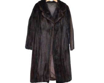 American Mink Coat - Rare American Mink - Rare Quality Mink Coat - Dark Brown Mink Coat - Burner Fur - Fur Coat - Mink Fur Coat