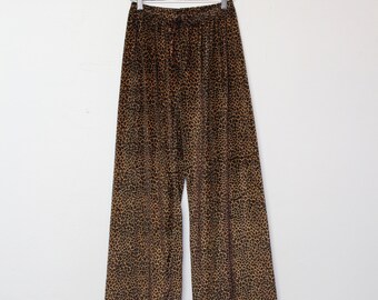 velvet cheetah pants
