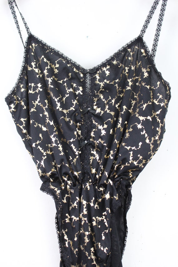 80s Lingerie - 80s Gold Bodysuit - Vintage Linger… - image 4