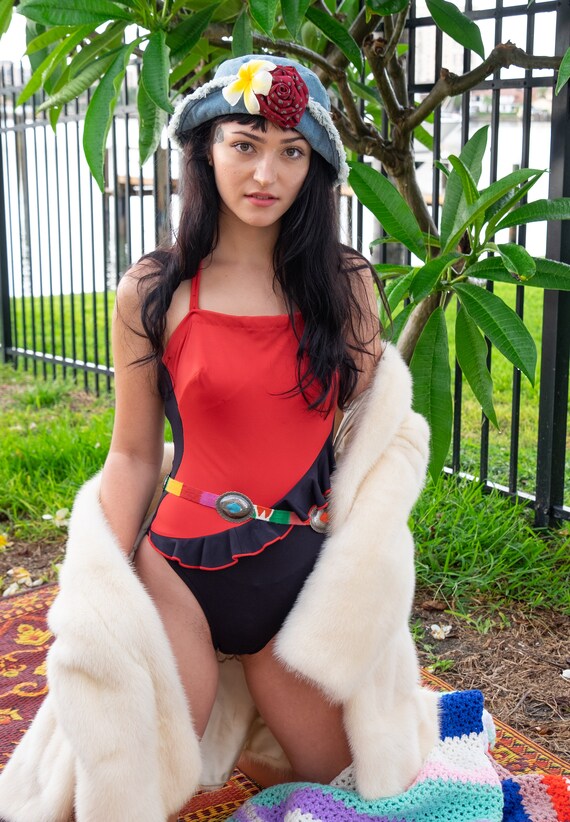 80s Strapless Bathing Suit - One Piece Bathing Su… - image 10