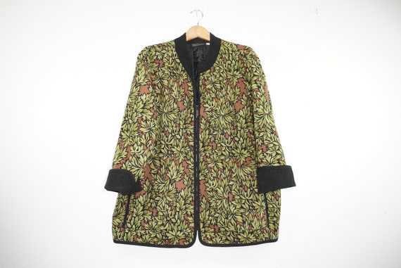 90s Boho Suede Patchwork Jacket - 90s Bob Mackie … - image 2