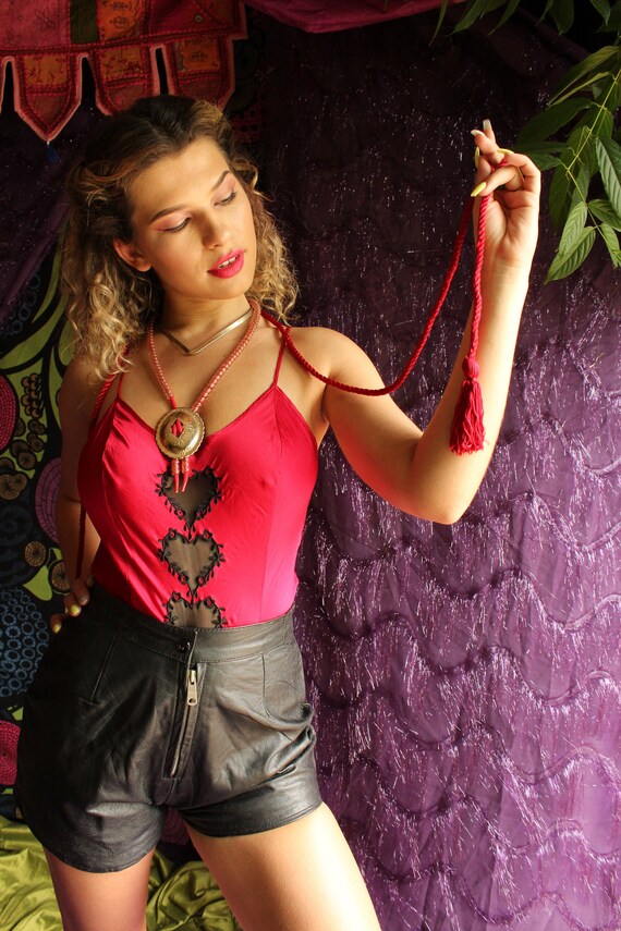 90s Red Silk Lingerie - 90s Victorias Secret Linge
