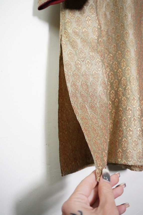 Vintage Silk Indian Robe - Gold Robe - Traditiona… - image 7