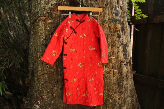 Vintage Kids Size 6-8 Cheongsam - Walt Disney Char