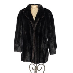 Style VI 90s Black Faux Fur Jacket - VINTAGE Black Coat - Burning Man Coat - Black Pimp Coat - Festival Coat - Vegan Fur Coat - Unisex Coat