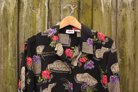 90s Designer Style Button Up Shirt - 90s Festival
