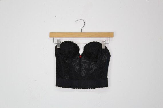 70s Vintage Lace Corset - Vintage 34A Corset - Str