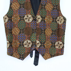 90s Trippy Beaded Vest Vintage Beaded Vest 90s Floral Beaded Vest 90s Beaded Evening Vest Trippy Vest Festival Vest Beaded Vest image 4