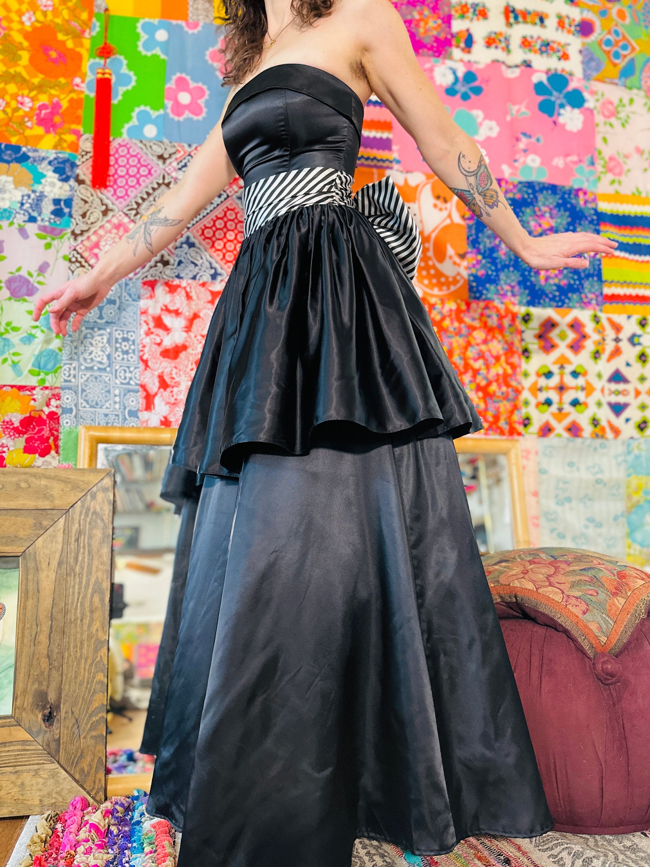 Gunne Sax Satin Formal Gown