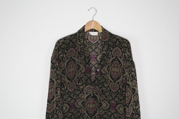 Vintage Silk Button Up Shirt - Vintage Silk Shirt
