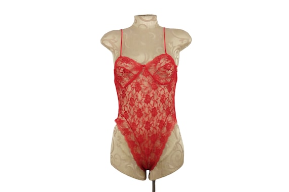 80s Lace Lingerie Bodysuit - Wolf of Wall Street … - image 1