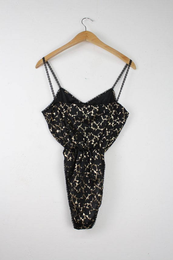 80s Lingerie - 80s Gold Bodysuit - Vintage Linger… - image 7