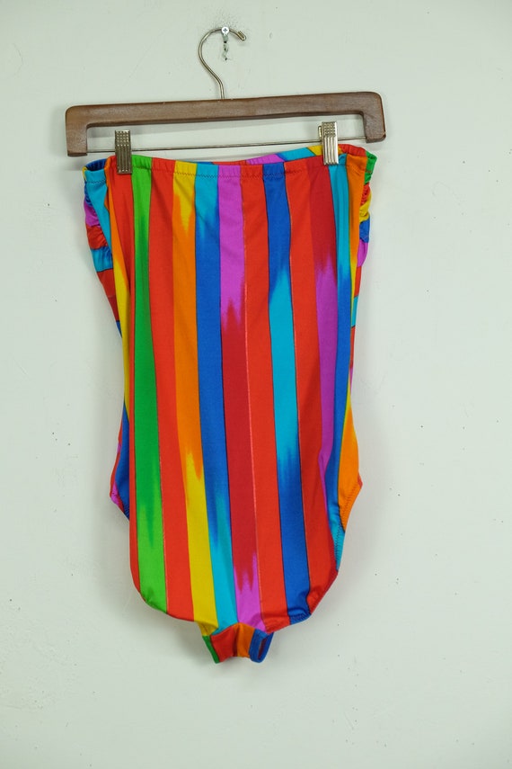 Vintage Strapless One Piece PRIDE Swimsuit One Piec… Gem