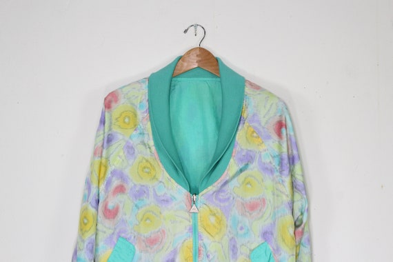 90s Pastel Windbreaker - 90s Pastel Track Jacket … - image 3