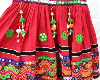 Embellished Costume Skirt - Indian Style Skirt - Embellished Costume Skirt - Intricate Circle Skirt - Gypsy Costume Skirt - Bohemian Skirt