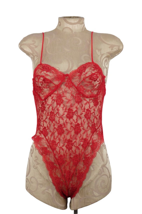 80s Lace Lingerie Bodysuit - Wolf of Wall Street … - image 2