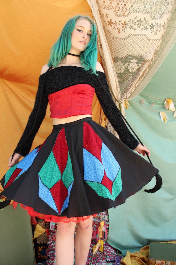 Handmade Vintage Patchwork Skirt - Vintage Quilted
