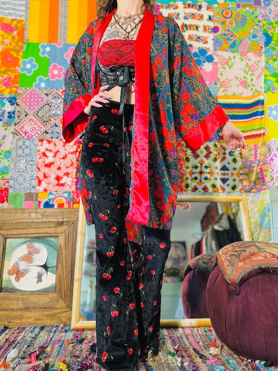 90s Victorias Secret Paisley Robe - Vintage Paisle