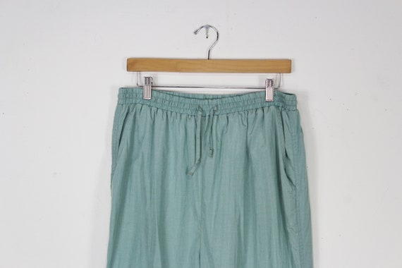 90s Unisex Sage Track Pants - Vintage Track Pants… - image 3