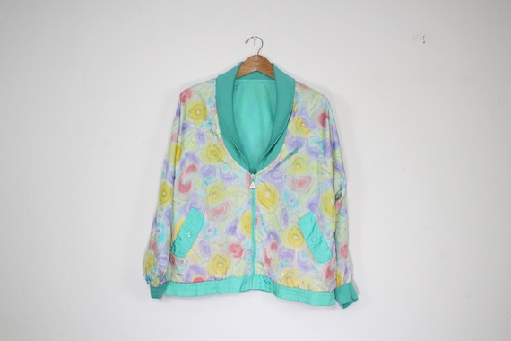 90s Pastel Windbreaker - 90s Pastel Track Jacket … - image 1