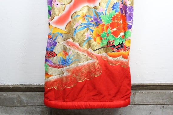 Vintage Japanese Wedding Kimono Robe - Weighted K… - image 10