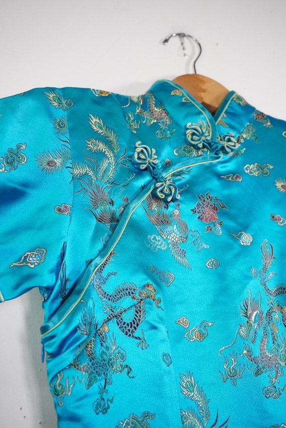 Vintage Asian Silk Dress - Silk Costume Dress - S… - image 3