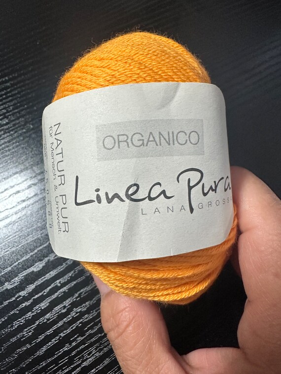 Specialty Organic Orange Yarn for Crochet or Knitting , Diy Crafts