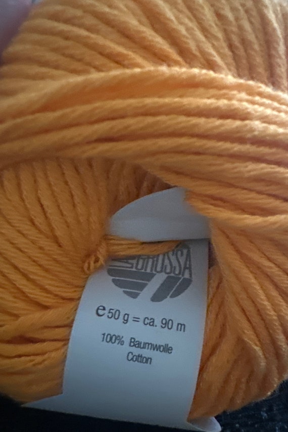 Specialty Organic Orange Yarn for Crochet or Knitting , Diy Crafts