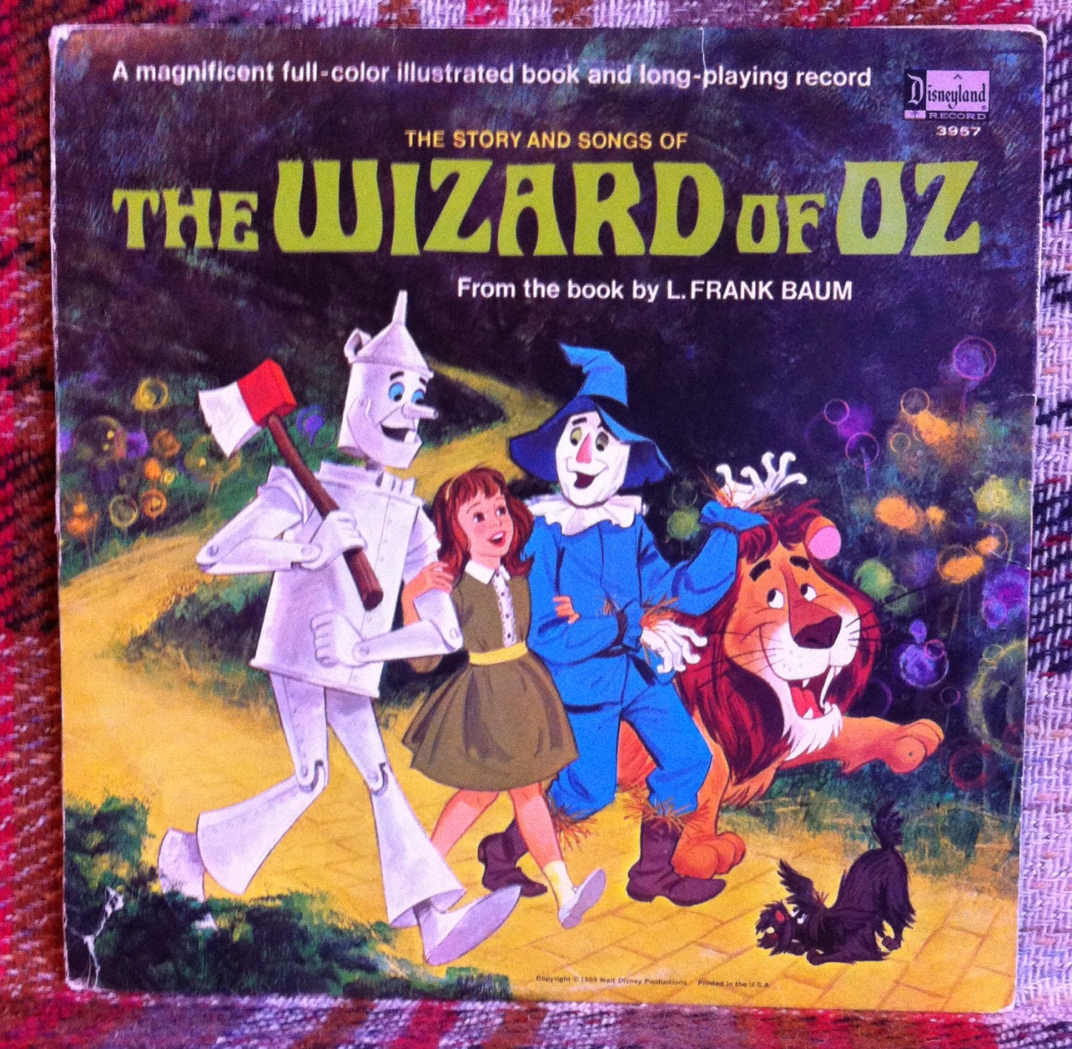 The Wizard of Oz Disneyland Records LP Storybook and Vinyl - Etsy