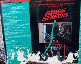 Savage Streets Soundtrack LP Vinyl Record Original Press Linda