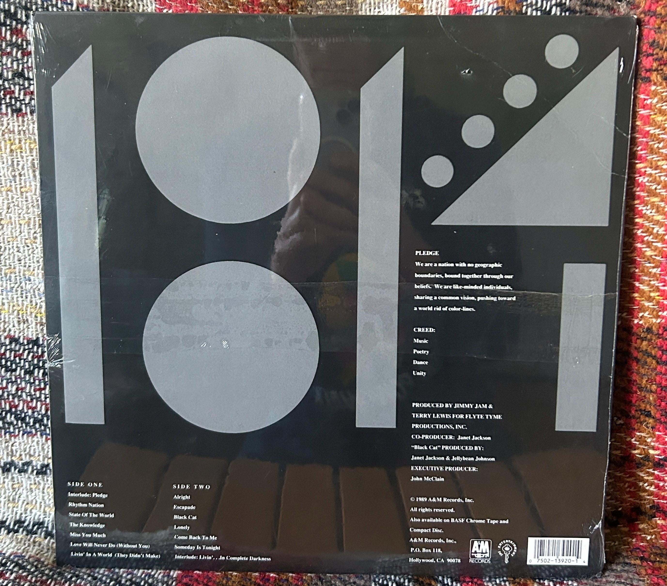 SEALED Janet Jackson - Rhythm Nation 1814 LP Vinyl Record
