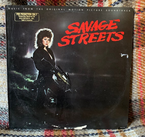 Savage Streets Soundtrack LP Vinyl Record Original Press Linda