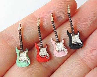 Guitarra elétrica em miniatura na escala 1:48