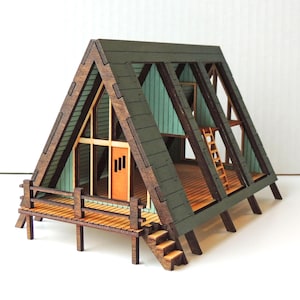 1:48 Scale A-Frame Dollhouse KIT