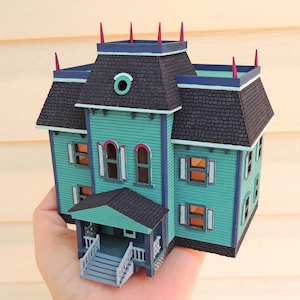 1:144 Scale Victorian Mansion Dollhouse Kit