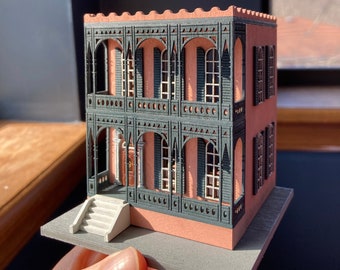 1:144 Scale New Orleans Dollhouse Kit