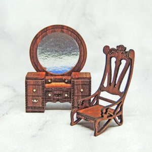 1:48 Waterfall Vanity & Chair KIT