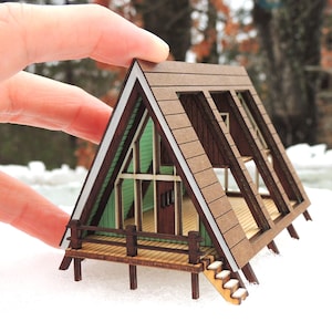 1:144 Scale A-Frame Dollhouse KIT