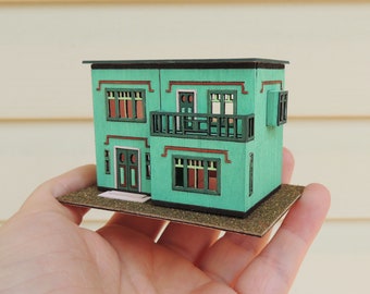 1:144 Scale Art Deco Dollhouse KIT