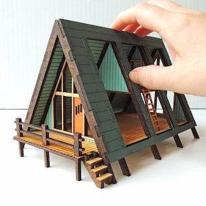 1:48 Scale A-Frame Dollhouse KIT
