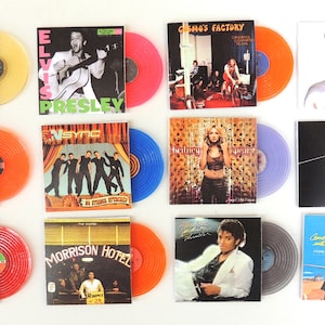 1:12 Miniature Colored Vinyl Record